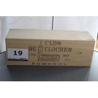 kist inh 1 fles à 3l wijn, Clos du Clocher, Pomerol, 2015